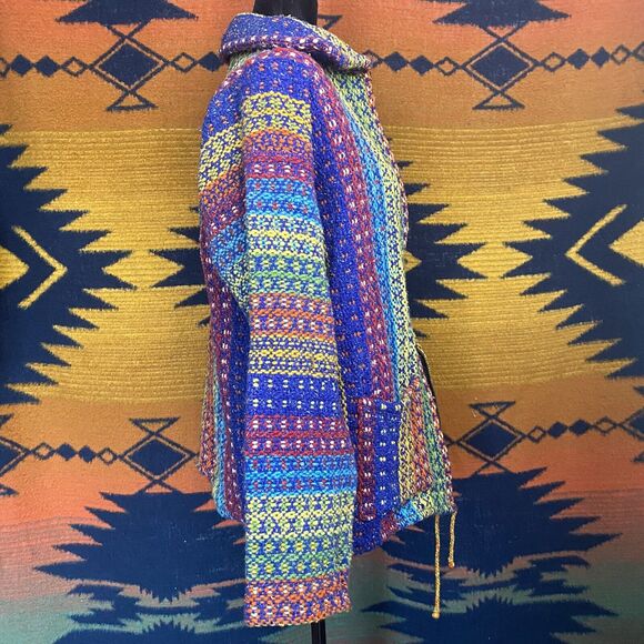 Vintage Spirit Of The Andes Wool Blend Zip Up Sweater Coat. M/L. Pockets! - Picture 4 of 16